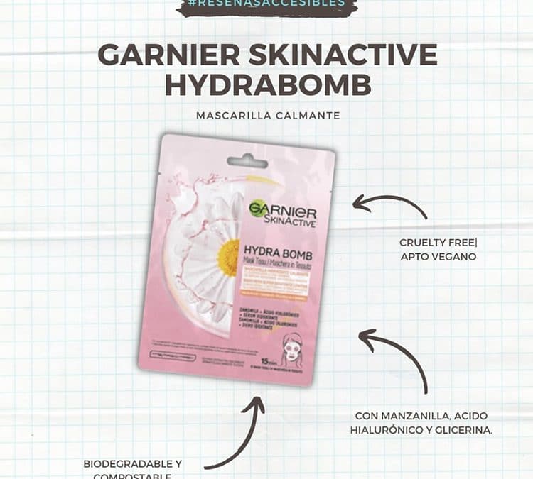 Garnier Skinactive Hydrabomb – La mascarilla ideal para ahora que empieza el frío.